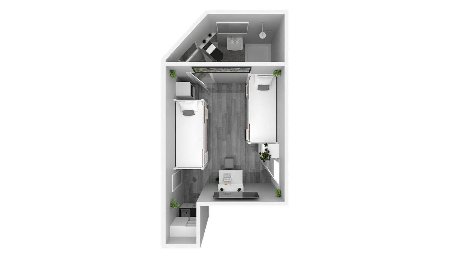 Hotel Ulm Zentrum - Komplettes Zimmer, Hochbett, Android Tv & Eigenem Bad - Perfekt Fuer Familien & Gruppen Chambre photo